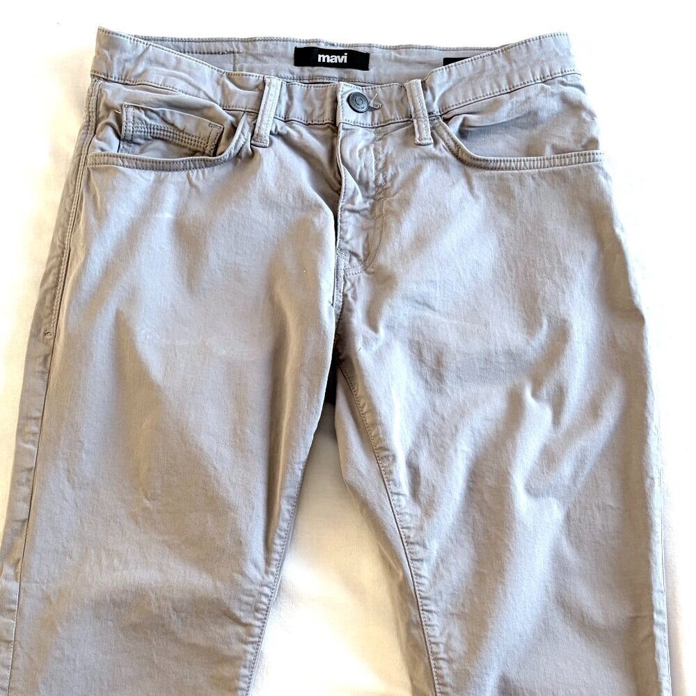 Mavi grey pants 32X30 slim straight leg stretch cotton - Picture 4 of 10